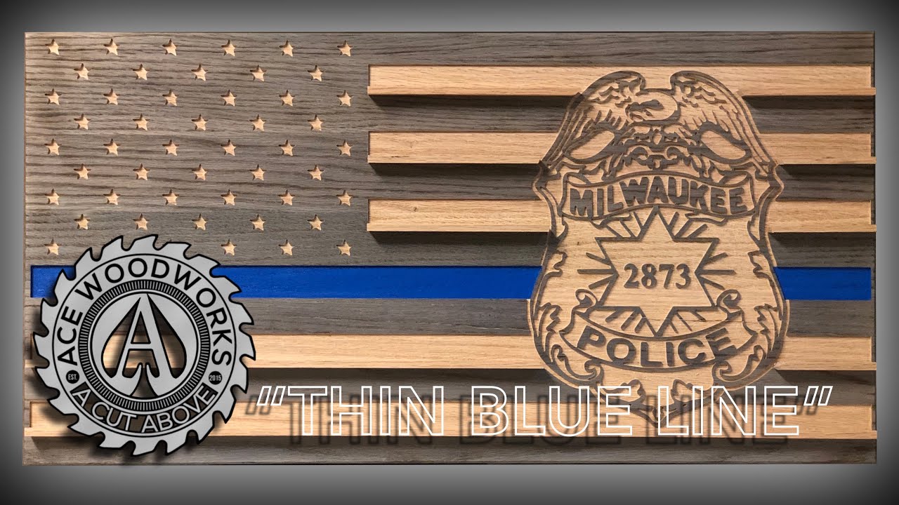 “Thin Blue Line” Challenge Coin Display