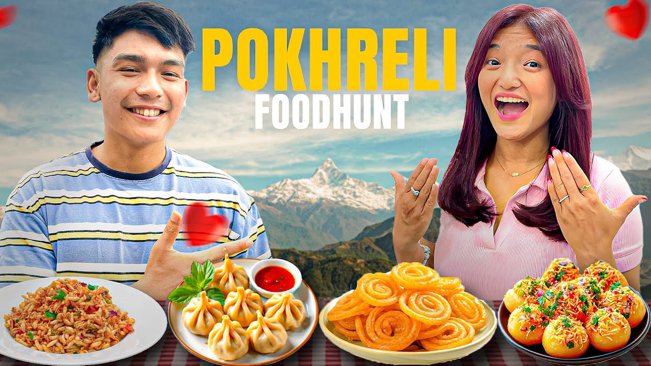 Pokhreli Foodhunt with @ItsmeMuskan | ft. Bhuttey Jerry, Tibetian Food and Dahi Puri