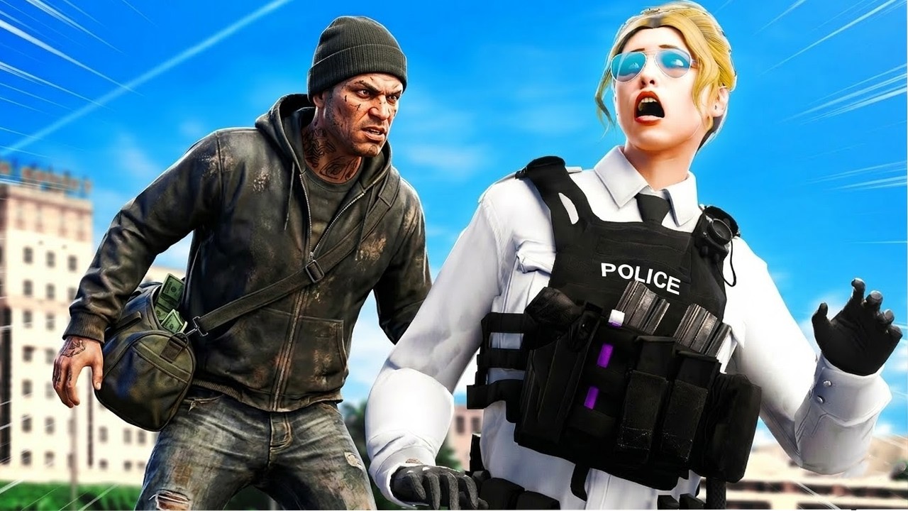 Unfit Female Cop | GTA 5 Roleplay