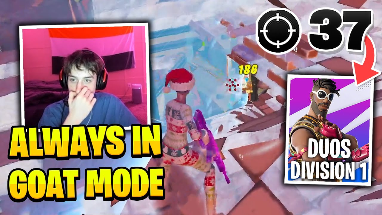 PeterBot Goes GOAT MODE and Puts Pollo on His BACK for Duos Division 1 WIN!