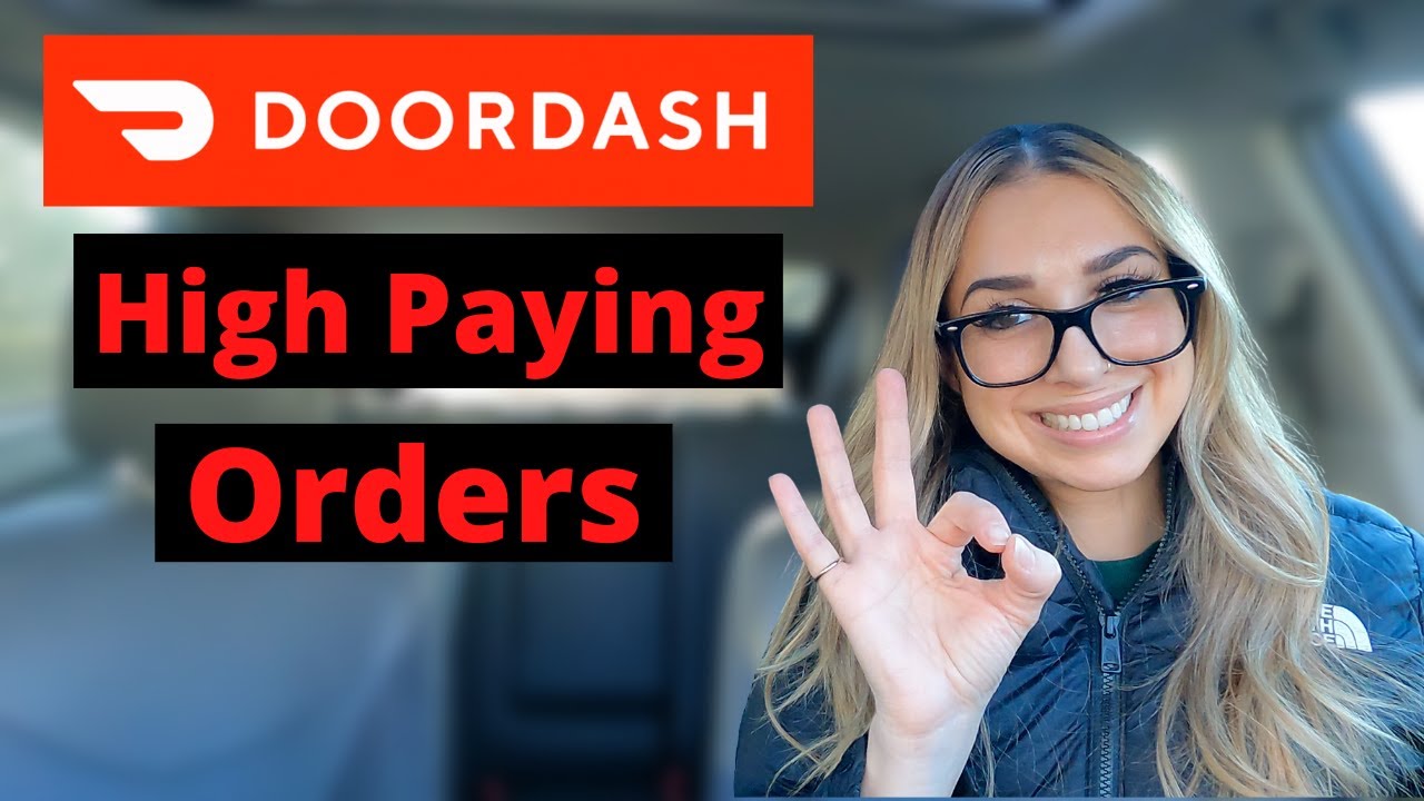 Водитель DoorDash с высокооплачиваемыми заказами