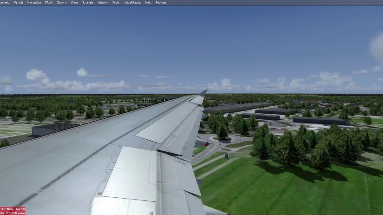 A321 landing in Billund (EKBI)
