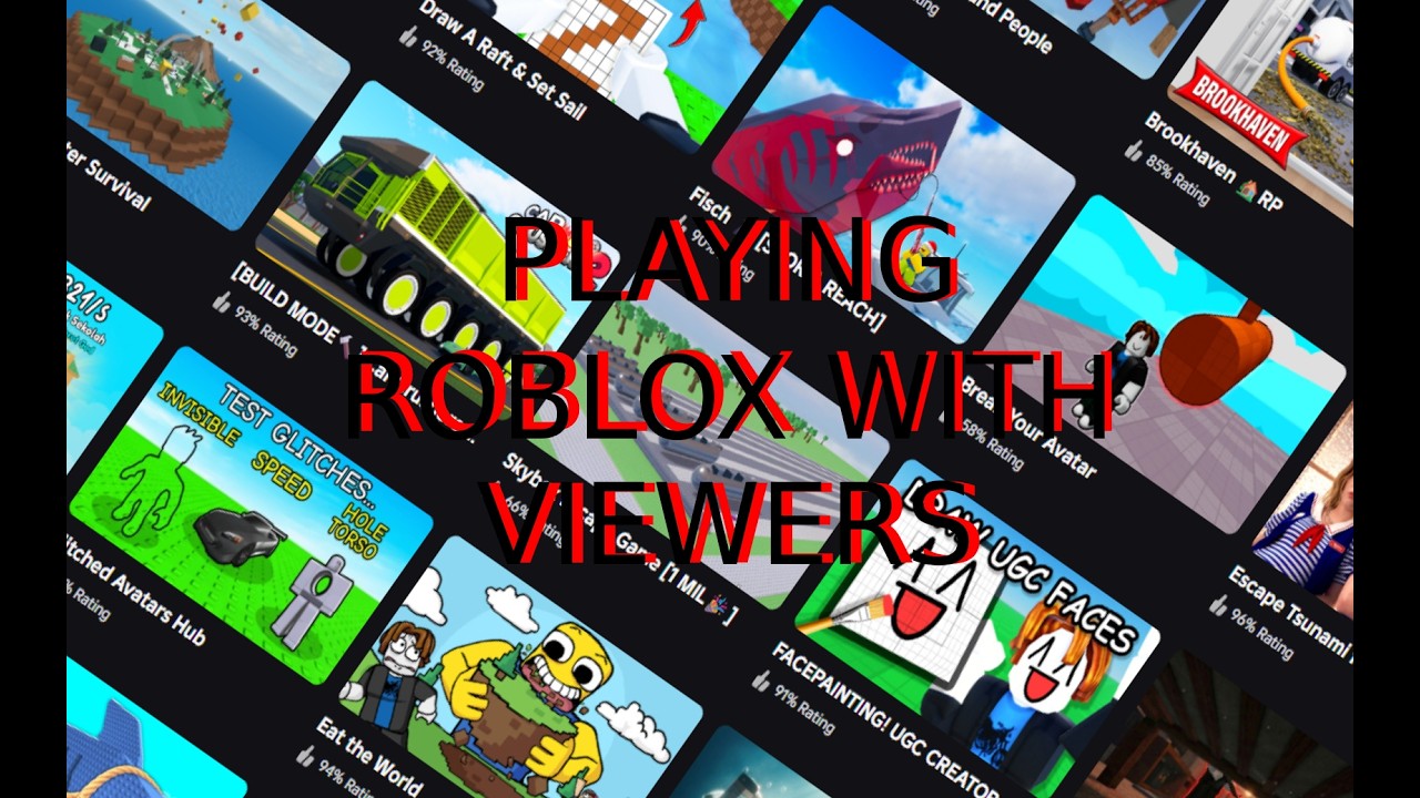 Playing roblox with viewers