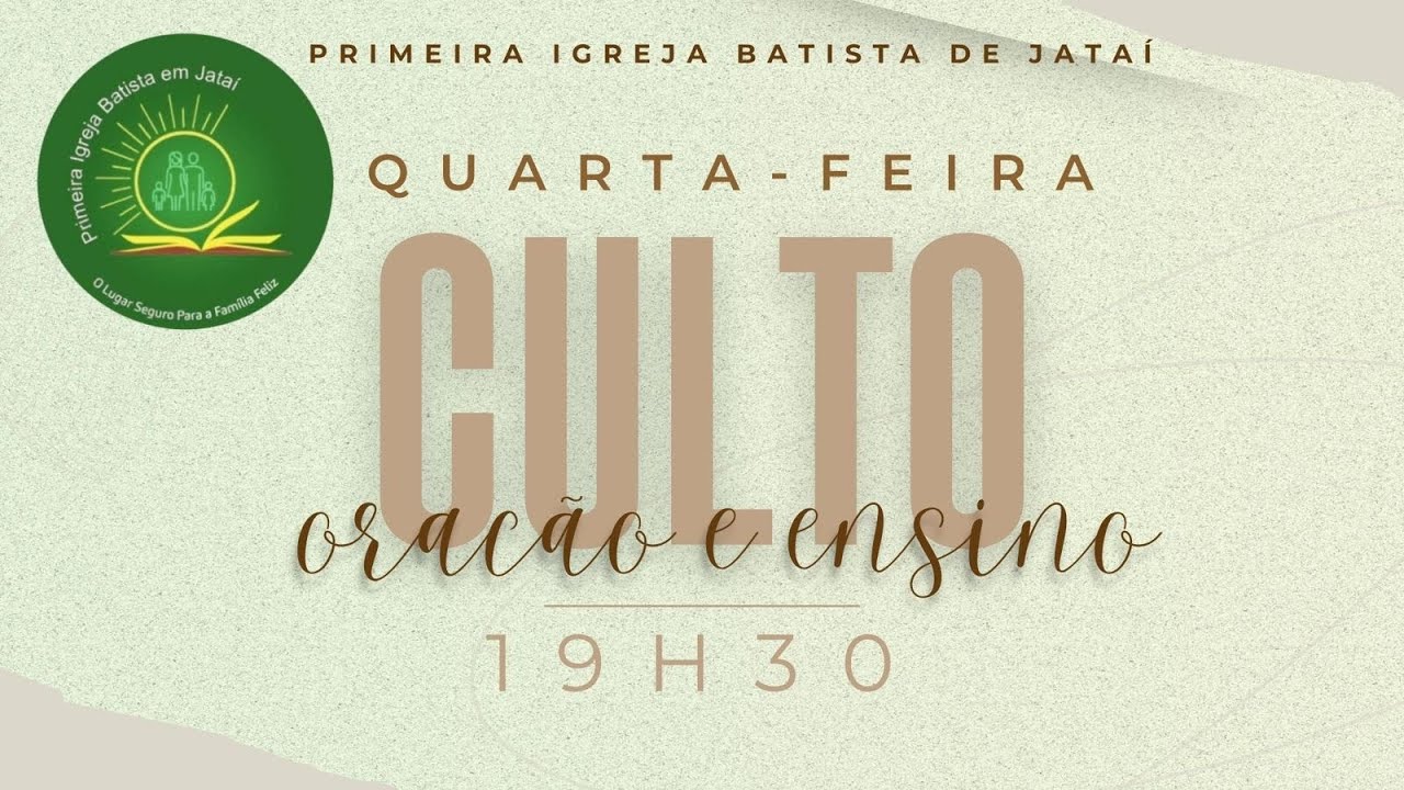 Culto de Oração e Estudo | 14/01/2026