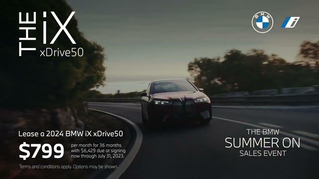 $799 July BMW iX xDrive50 Lease Special at BMW of West Chester, PA.