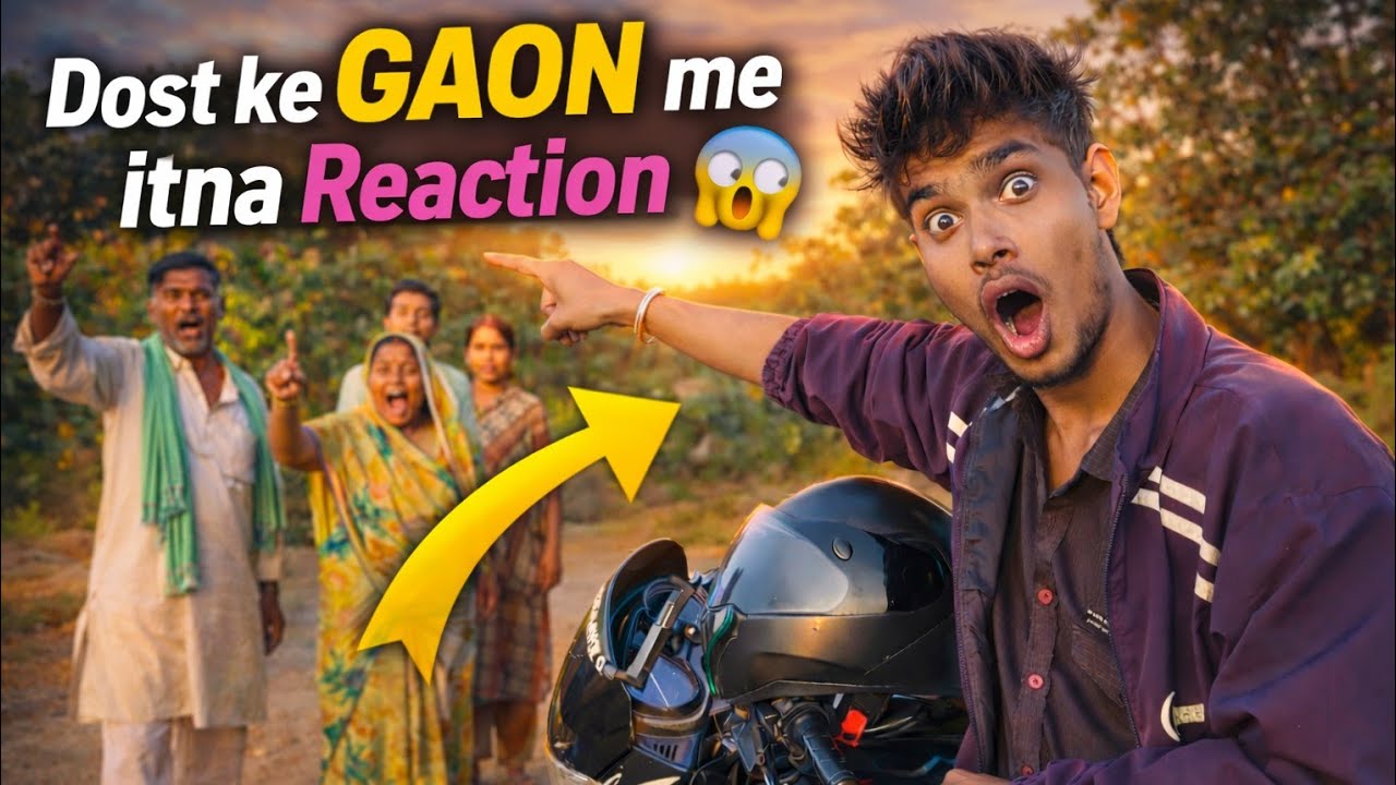 Dost Ke Gao Me Honda Shine Ride 😍 Logo Ka Shocking Reaction 😱 Village Vlog