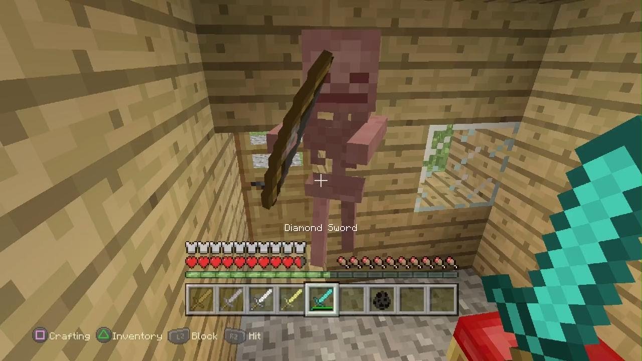 Going back to Sword Blocking in an Older version of Minecraft PS4!