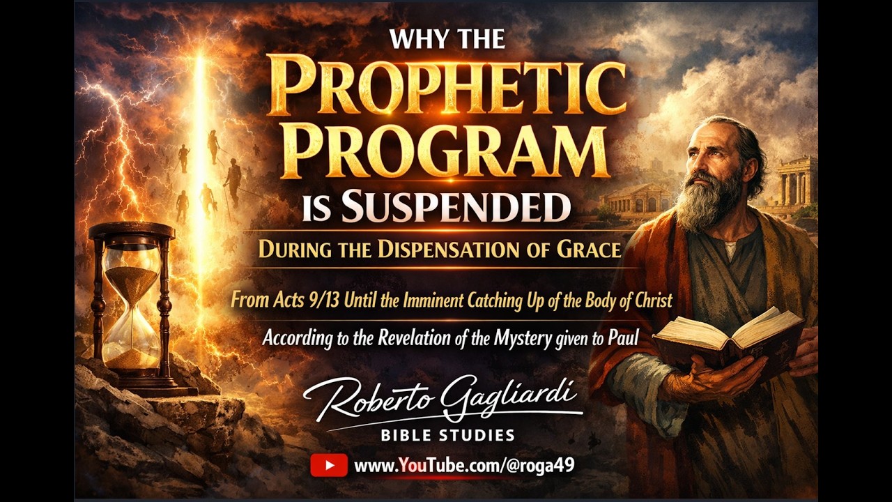 LIVE : Why the Prophetic Program Is Suspended During the Dispensation of Grace