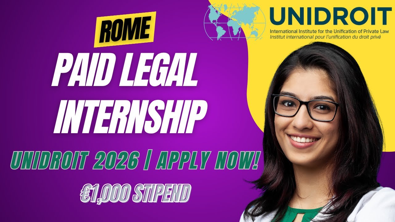 How YOU Can Intern in Rome at a Top Law Institute | UNIDROIT 2026