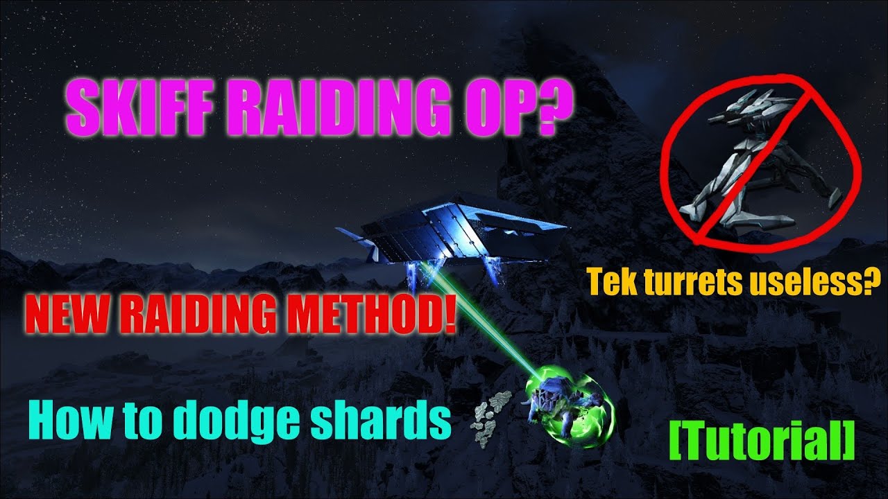 Ark New Insane OP Raiding Method! Tek Turrets useless? [Tutorial]