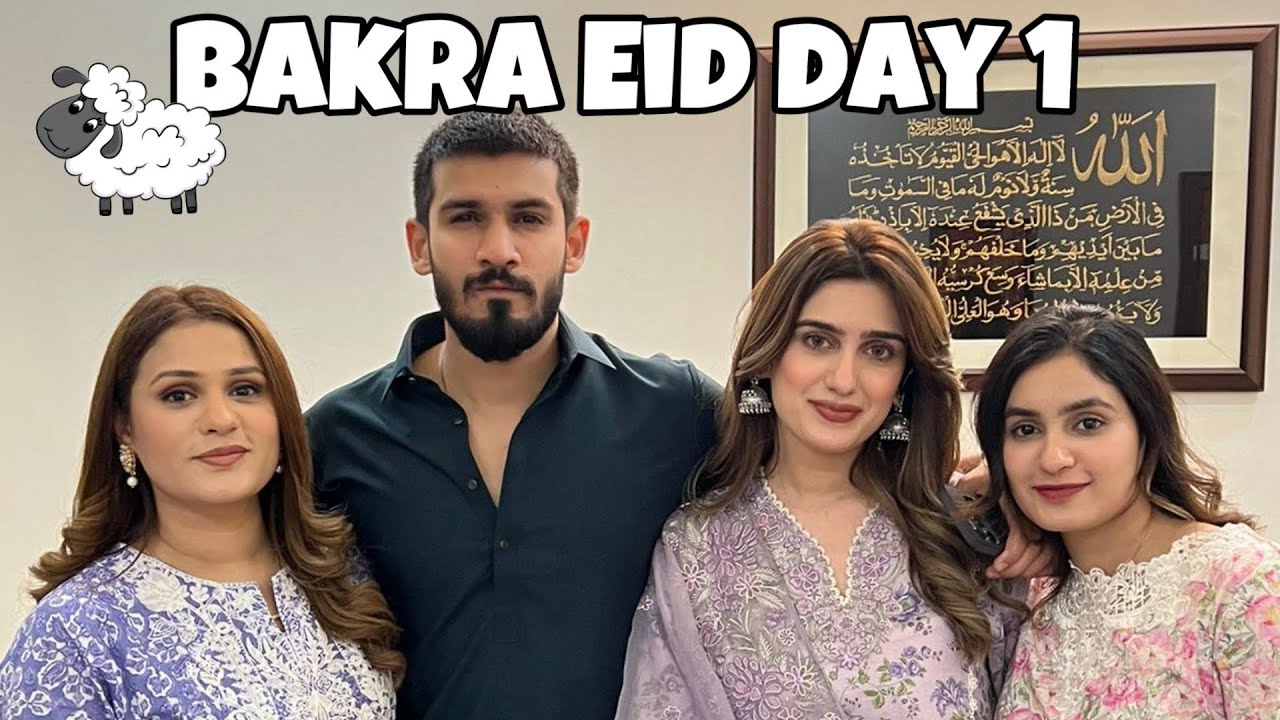 Bakra Eid ka phela din🐐🥩 || Pictures achi nahi ayi|| maheen ne kacha ghost kha leya|| Paras Akhund