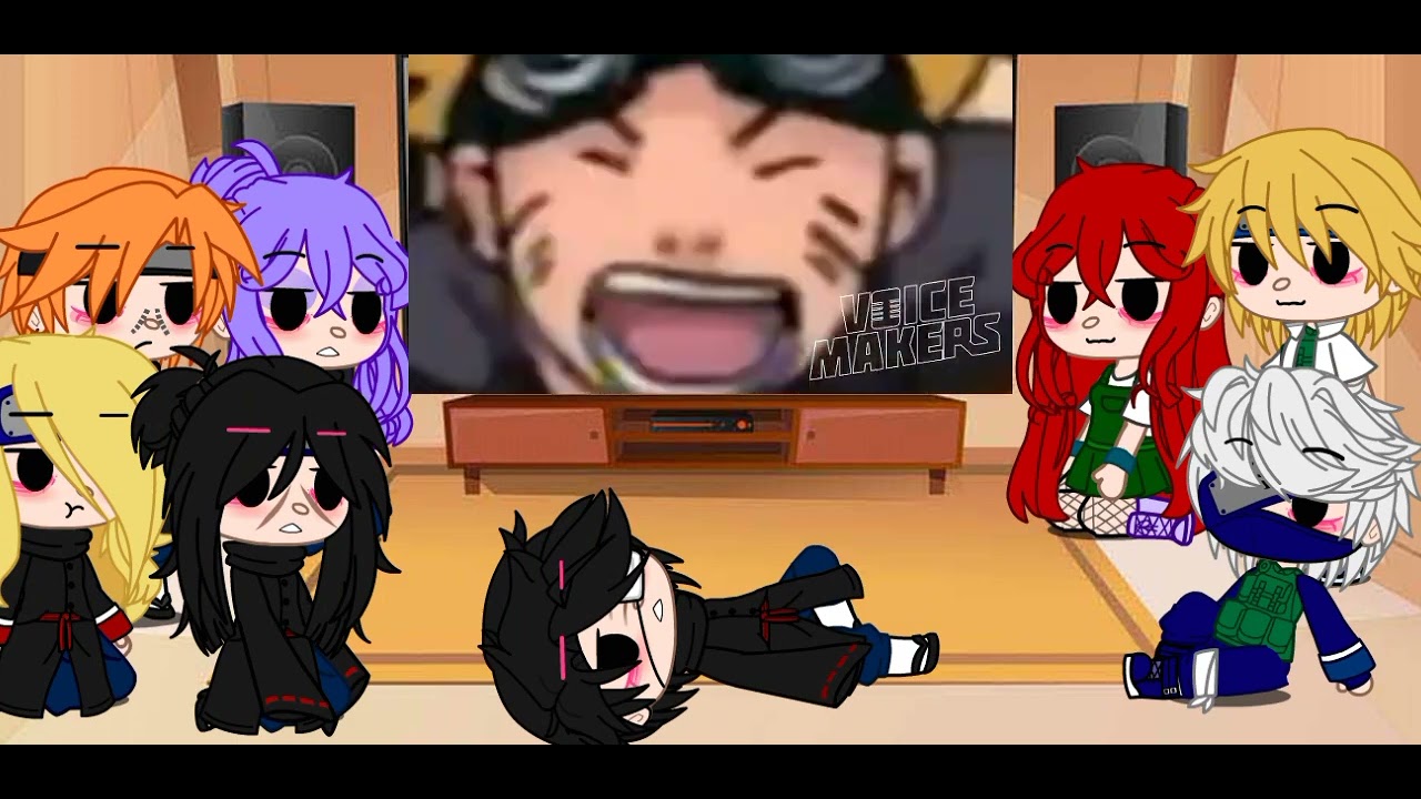Akatsuki + Minato, kushina e Kakashi Reagindo a Malandragem Ninja ep 1 // Gacha Club//