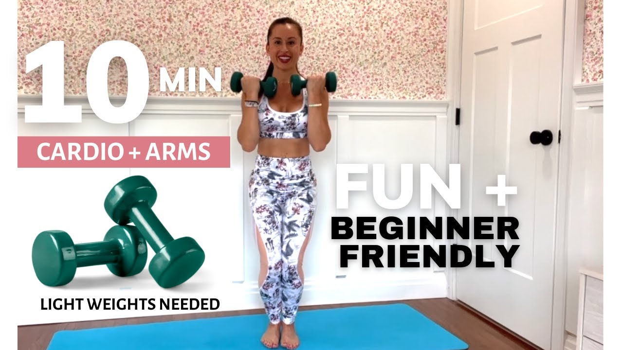 Effective + FUN (10 Minute Arm Cardio!) workout with Jolie!