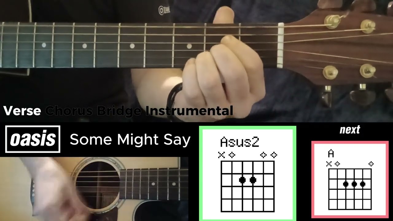 Some Might Say (Oasis) Guitar Tutorial