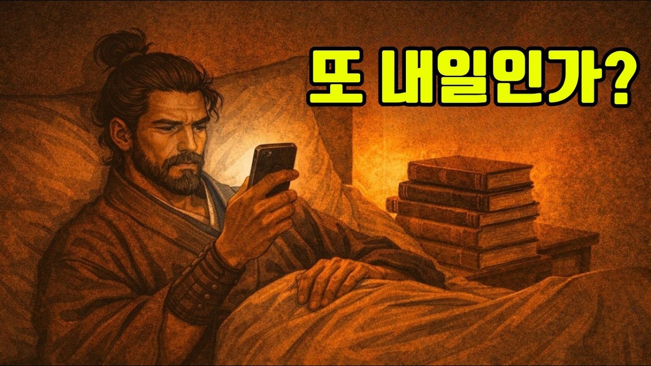 내일을 생각하며 오늘을 낭비하고 있습니다.