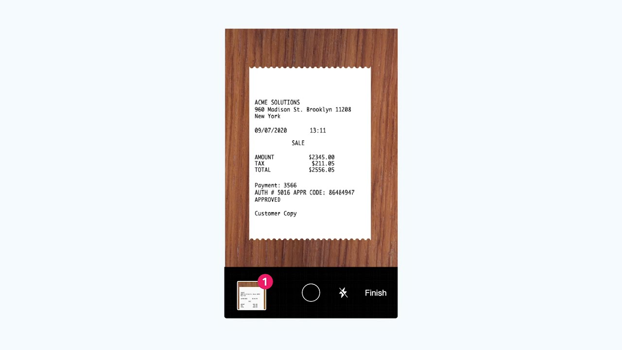 Scan multiple receipts and create instant expenses with Bulkfyle