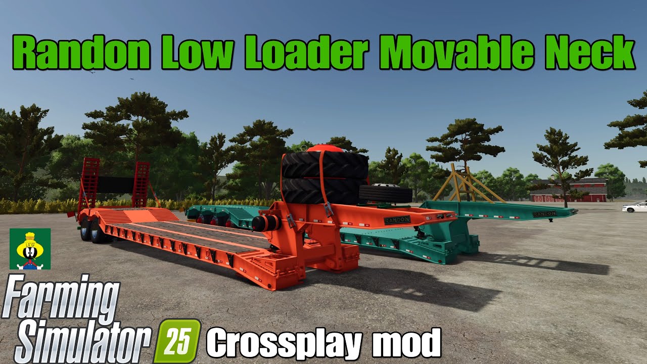 Модификация Randon Low Loader с подвижной шеей / FS25 для кроссплатформенной игры