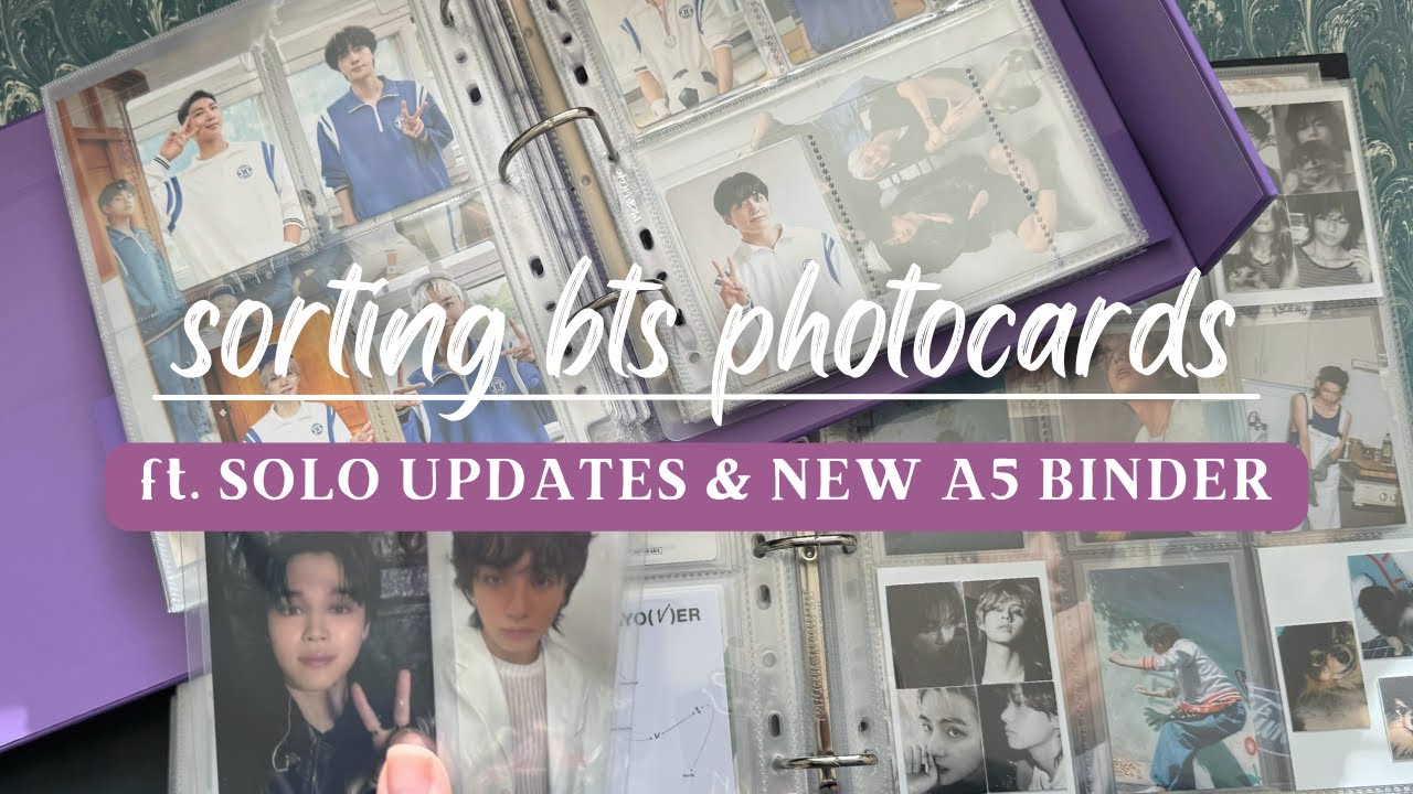 сортировка новых фотокарточек BTS с обновлениями второй главы сольного альбома и новой папки форм...