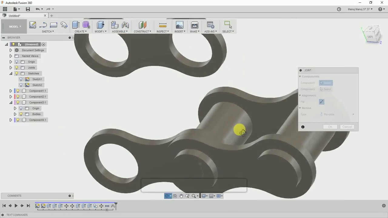 chain  - #6  Fusion 360 Tutorial