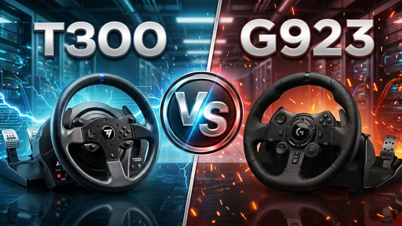 Сравнение: Thrustmaster T300 и Logitech G923 — наиболее рекомендуемые колесные базы для начинающих