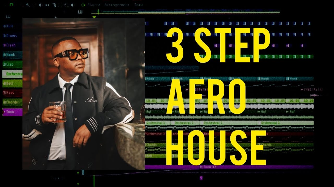 How To Make 3 STEP Afro House |  JAZZWORX | DLALA THUKZIN