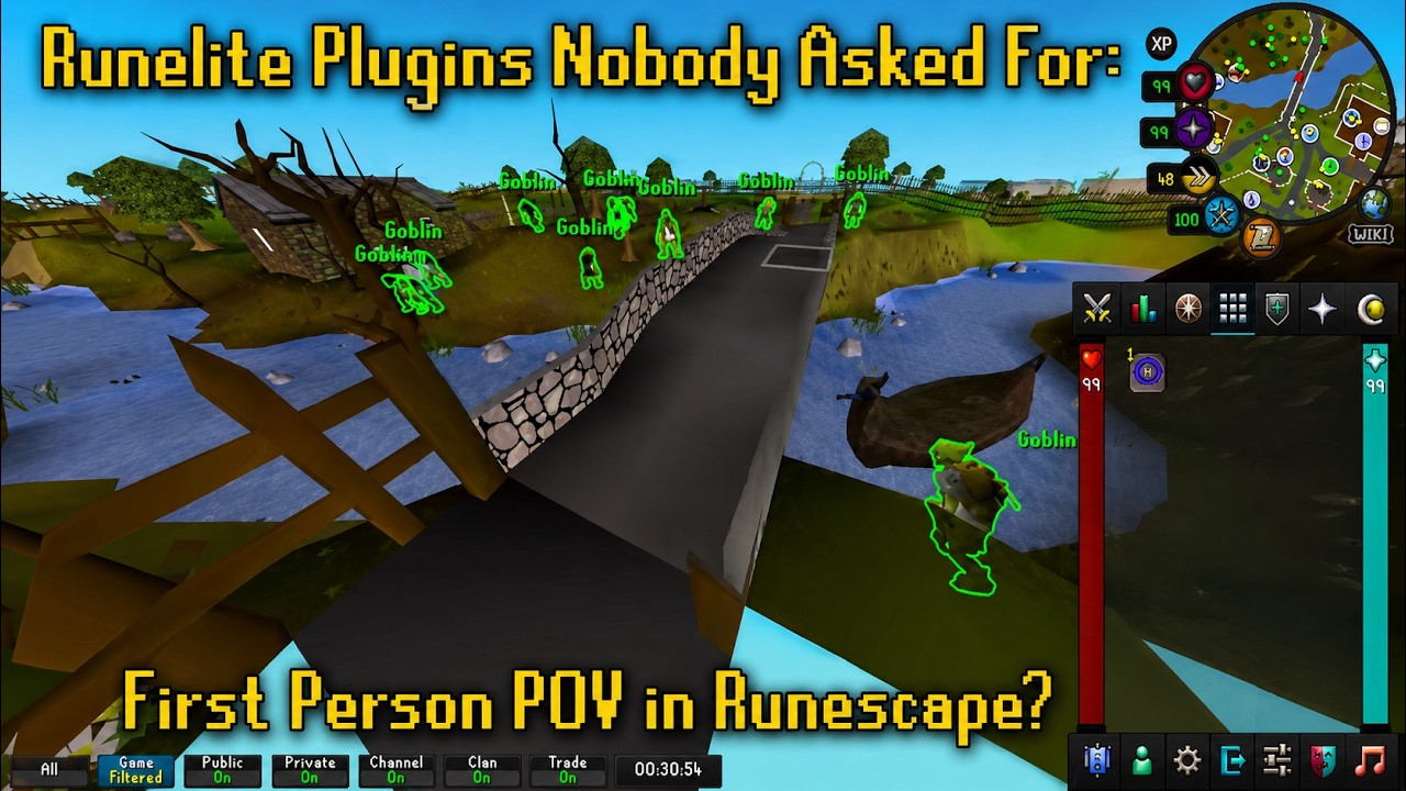 Runelite FIRST PERSON PLUGIN OSRS WARNING: CURSED