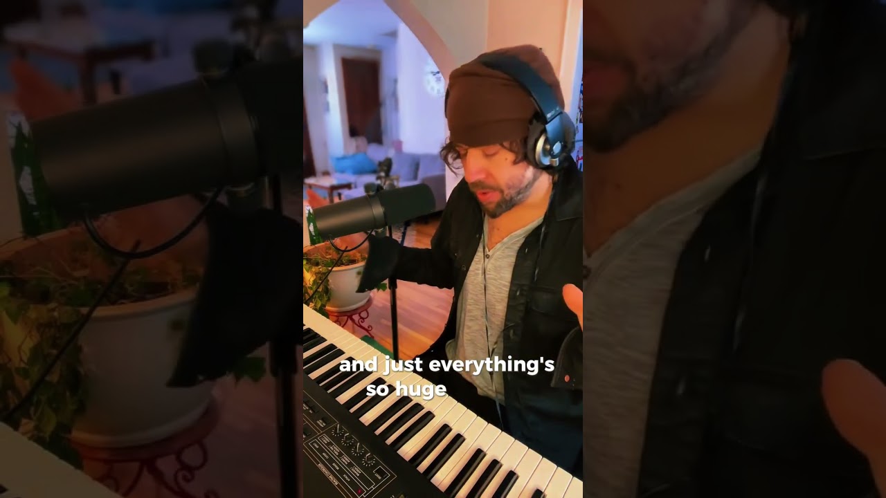 Live songwriting session leads to vulnerable moment. What music does for me #emotional #songwriting