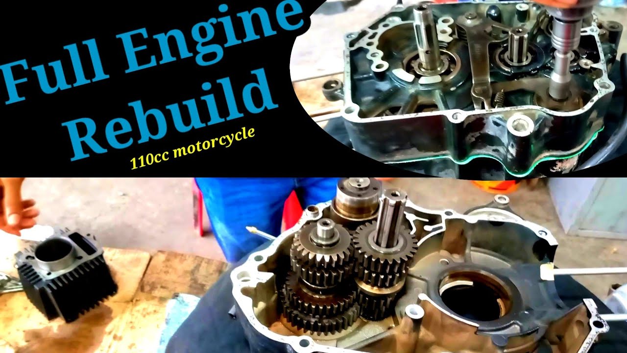 110cc full engine rebuild 04| 110cc motorcycle engine repair and solution|