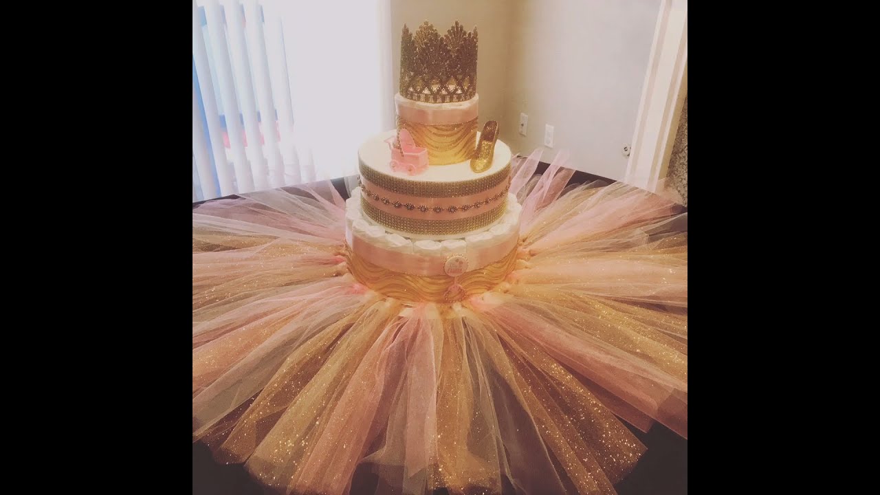 A Diaper cake fit for a Princess!