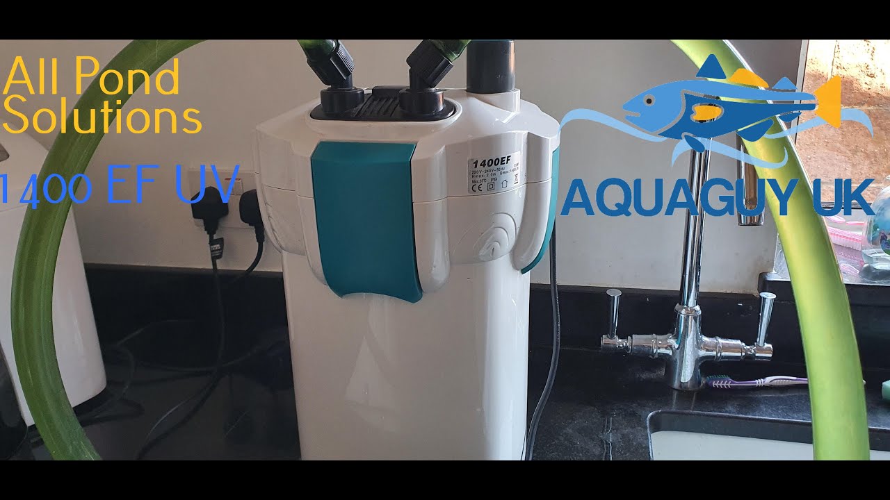 Allpondsolutions 1400EF aquarium filter review and strip