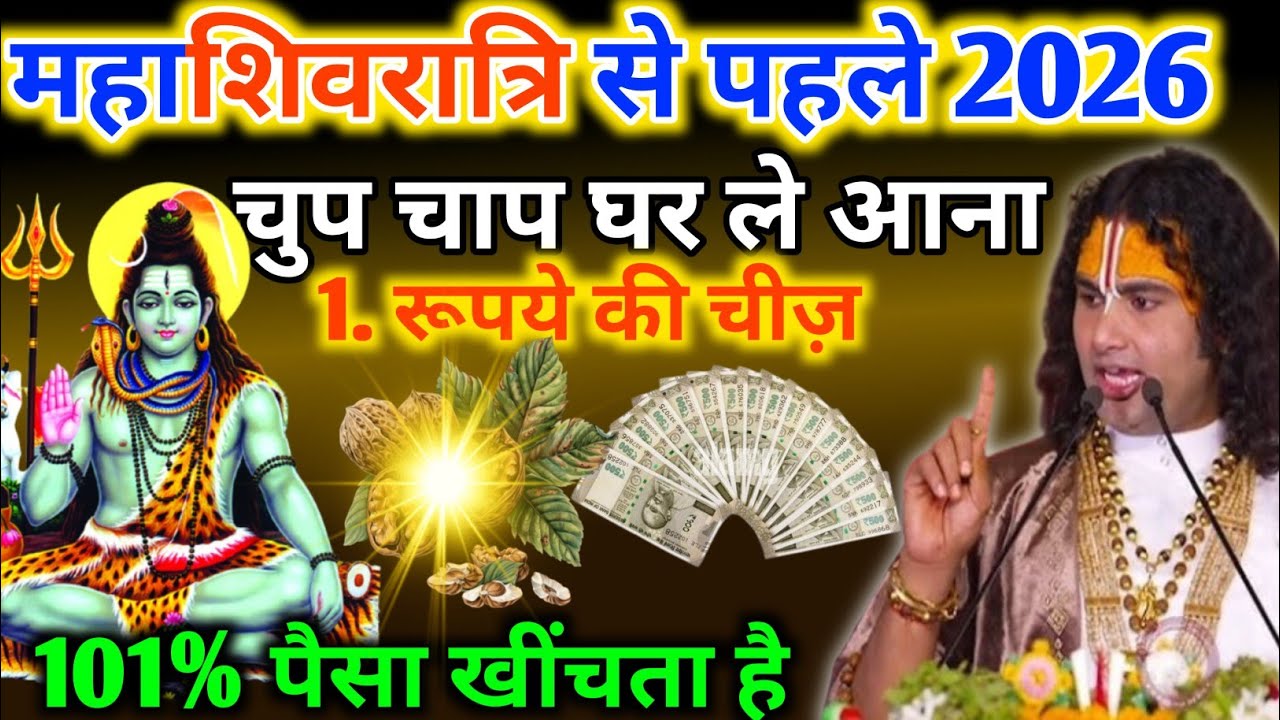 🔴महाशिवरात्रि से पहले😲चुपचाप घर ले आना ये 1 चीजरातों-रात किस्मत चमक जाएगी 7 जन्मों की गरीबी होगी दूर