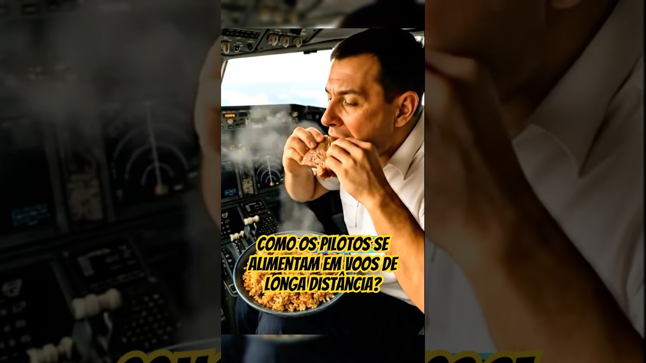 Como os pilotos se alimentam em voos longos? #pilotodeaviao #aviacao #comida #curiosidades #aviao