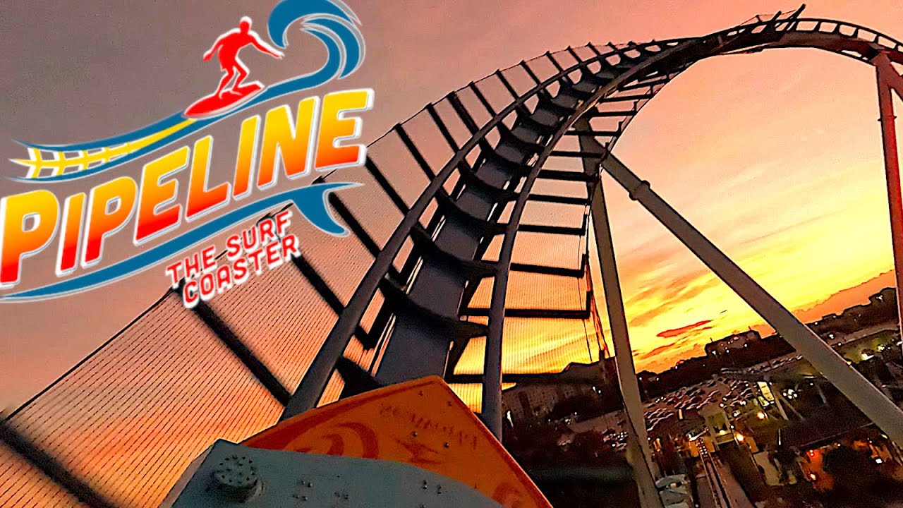 Vamos em pé nesta montanha-russa! - Pipeline, The Surf Coaster