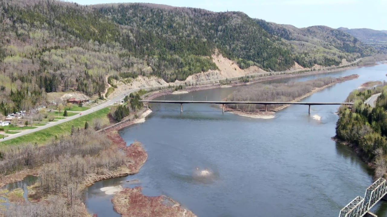 Where Rivers Meet Matapedia & Restigouche Gaspesie Quebec DJI Mavic 2 Zoom /25 /05 /2019