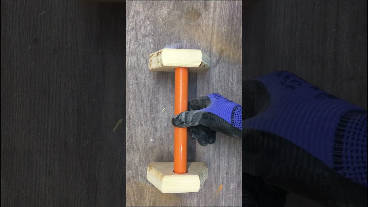 Homamade Woodeen Push Up Bar #woodworking #diy #woodwork #wood