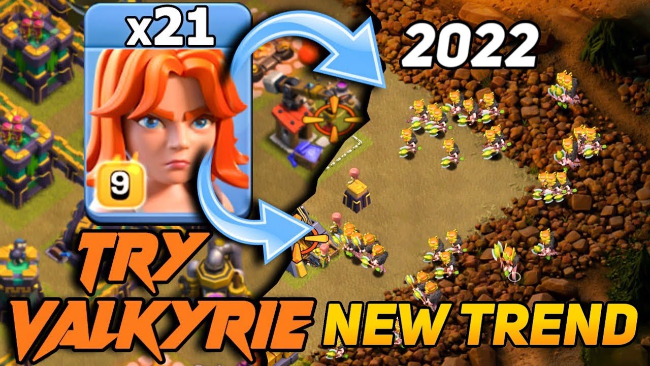 New Valkyrie Attack Strategy TH11 After Update Best Valkyrie Strategy in 2022 (Clash of Clans)
