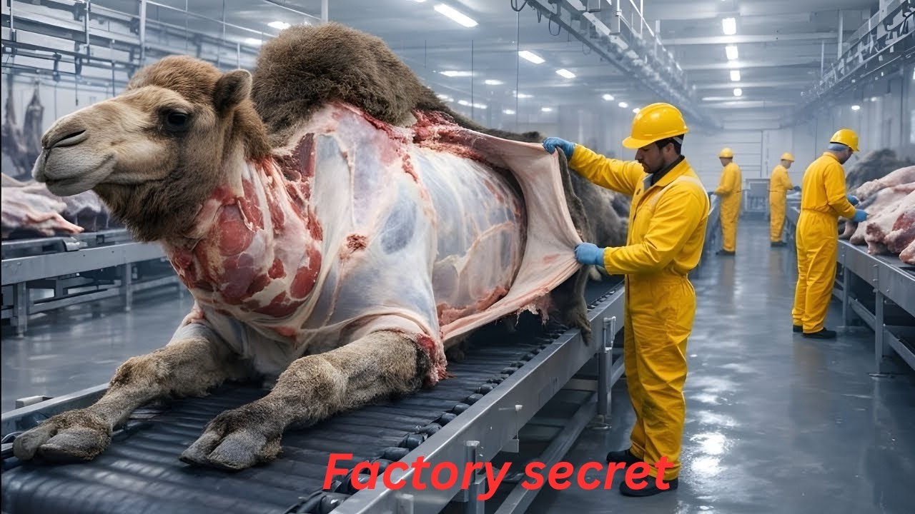 🐪 From Desert to Market 😱 How Camel Leather Jackets Are Made in Factory