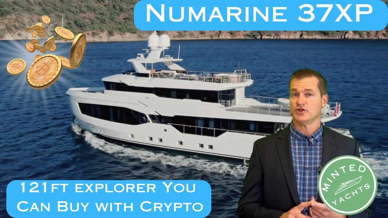 121ft Numarine 37XP - Innovative Tri-Deck Explorer with Beach Club that you can Buy with Crypto now