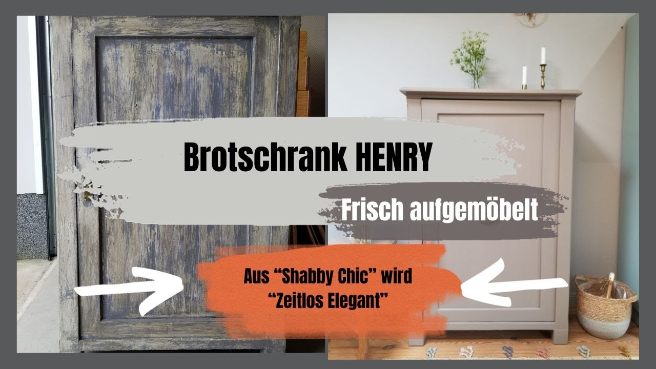Aufgemöbelt: Brotschrank HENRY aufgearbeitet, repariert und lackiert