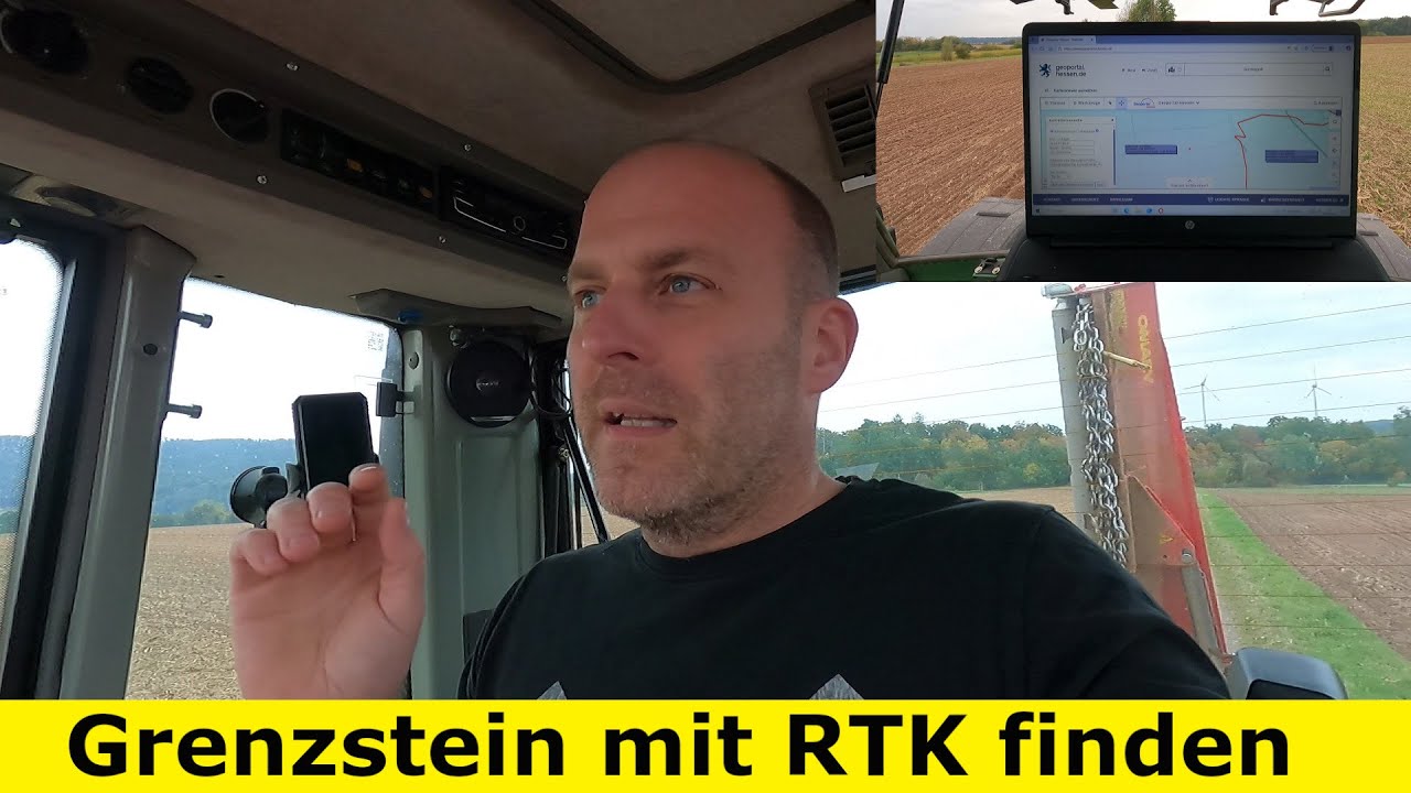 Grenzpunkt finden mit Fieldbee RTK System