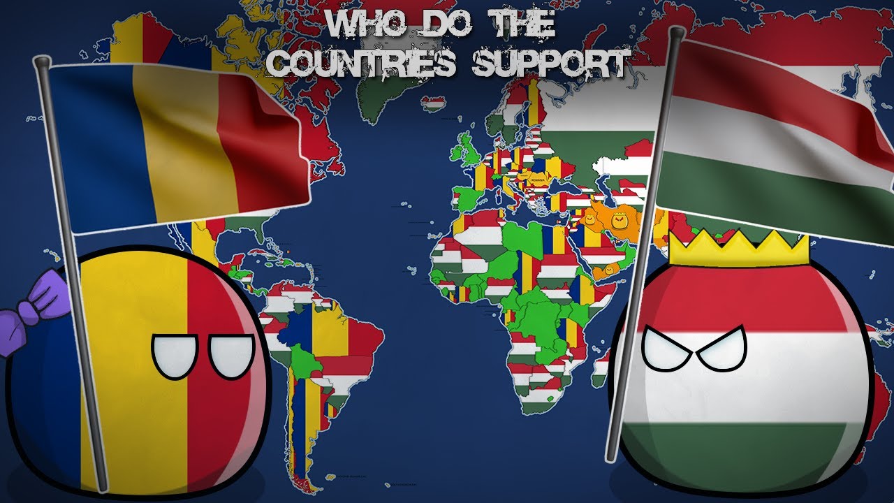 WHO DO THE COUNTRIES SUPPORT Romania or Hungary?  Alternative Mapping P64