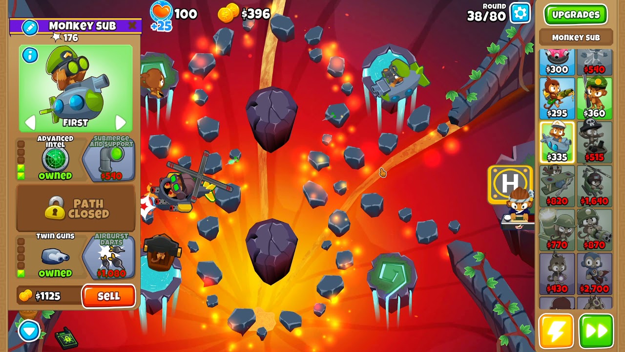 Bloons TD 6 - UPDATED Half Cash - Infernal - No Continues and Powers (27.3 patch)