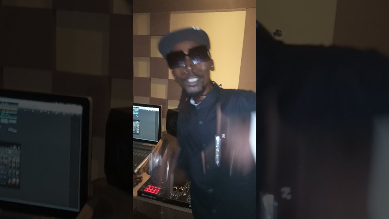 Pac Pizzy the rap phenomenon alongside skills on da beat. studio session.