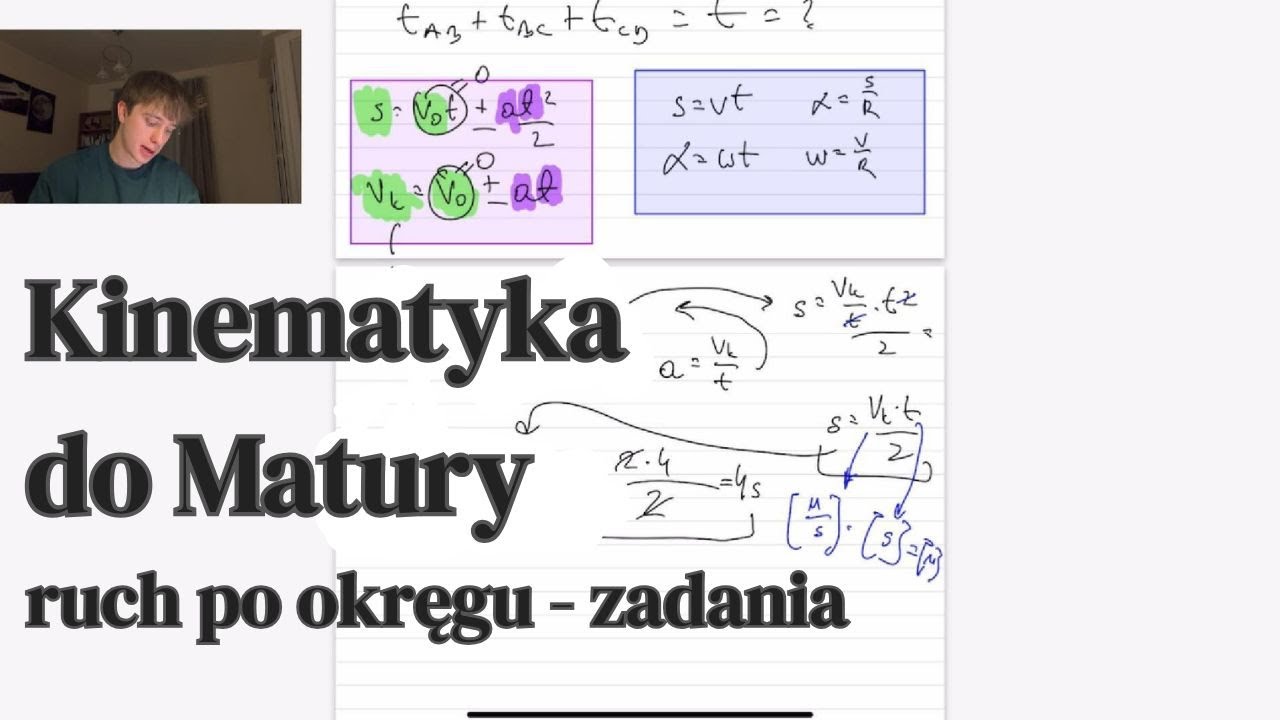Kinematyka Zadania #7: Matura Próbna Fizyka 2022 Grudzień CKE Zad. 1. [Ruch Po Okręgu]