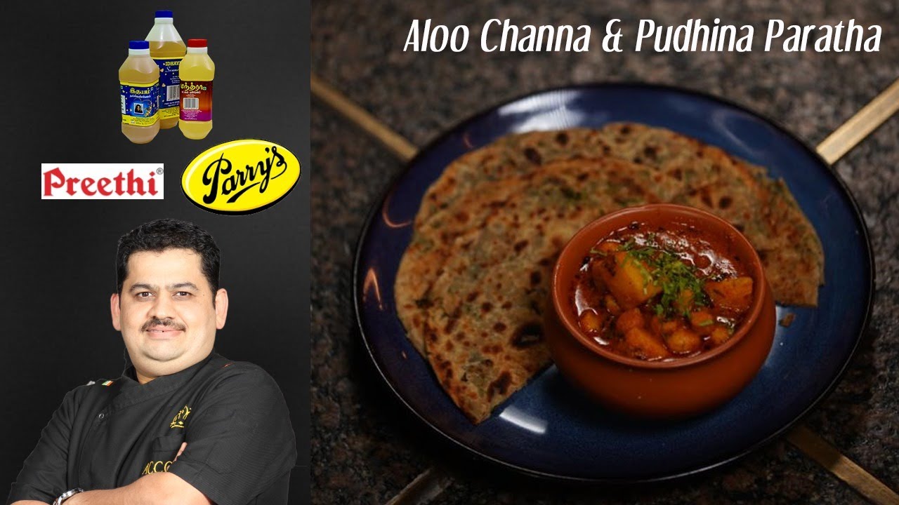 Venkatesh Bhat makes Aloo Channa & Pudina Paratha | Tasty breakfast recipe | lunch & dinner sabzi