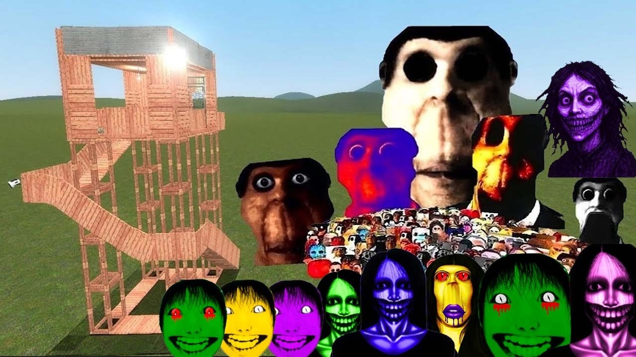 Obunga Family Nextbot Vs Towers In Garry's Mod!