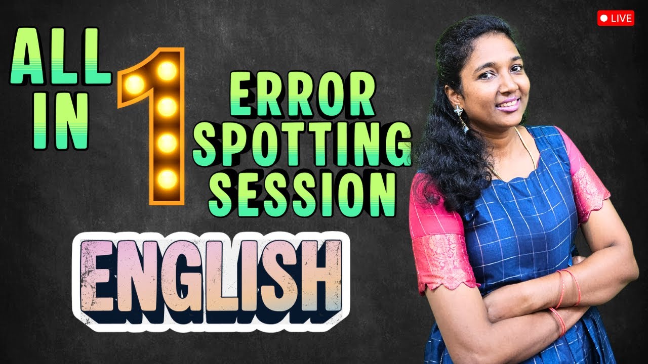 ALL IN ONE ERROR SPOTTING SESSION | ENGLISH