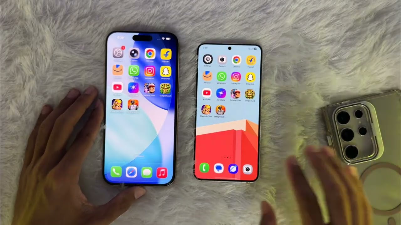 iPhone 16 Pro Max Vs Samsung S24😱SpeedTest #techynumz #smartphone #viral #subscribe #youtube #1m 