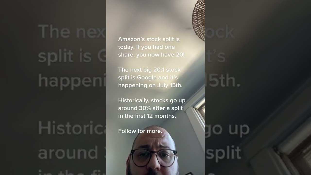 Amazon Stock has Split! #stockmarket #shorts #amazon #investing