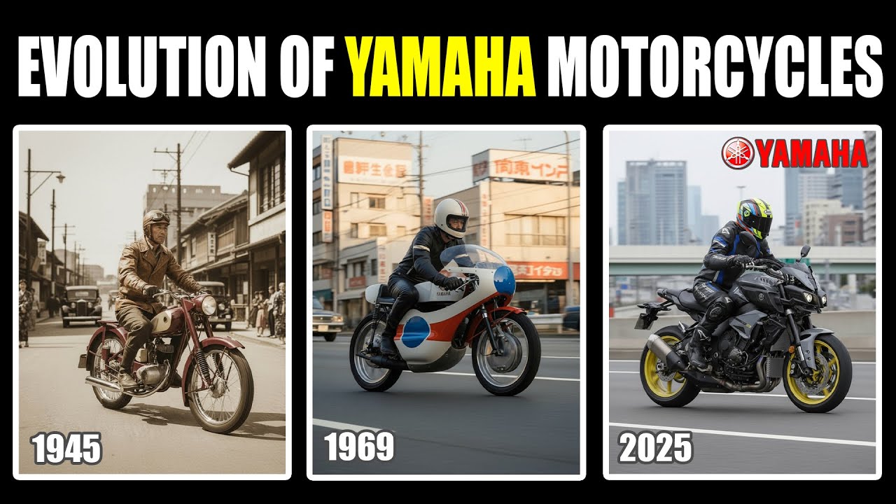 The Full Evolution of Yamaha Motorcycles (1945&ndash;2025) in 2 Minutes 40 Seconds. #YamahaEvolution